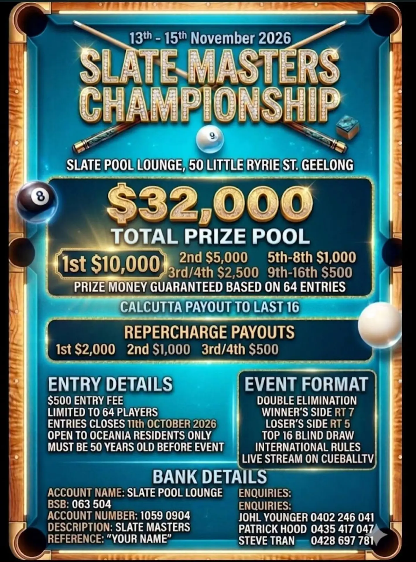 Official poster — Slate Masters Championship