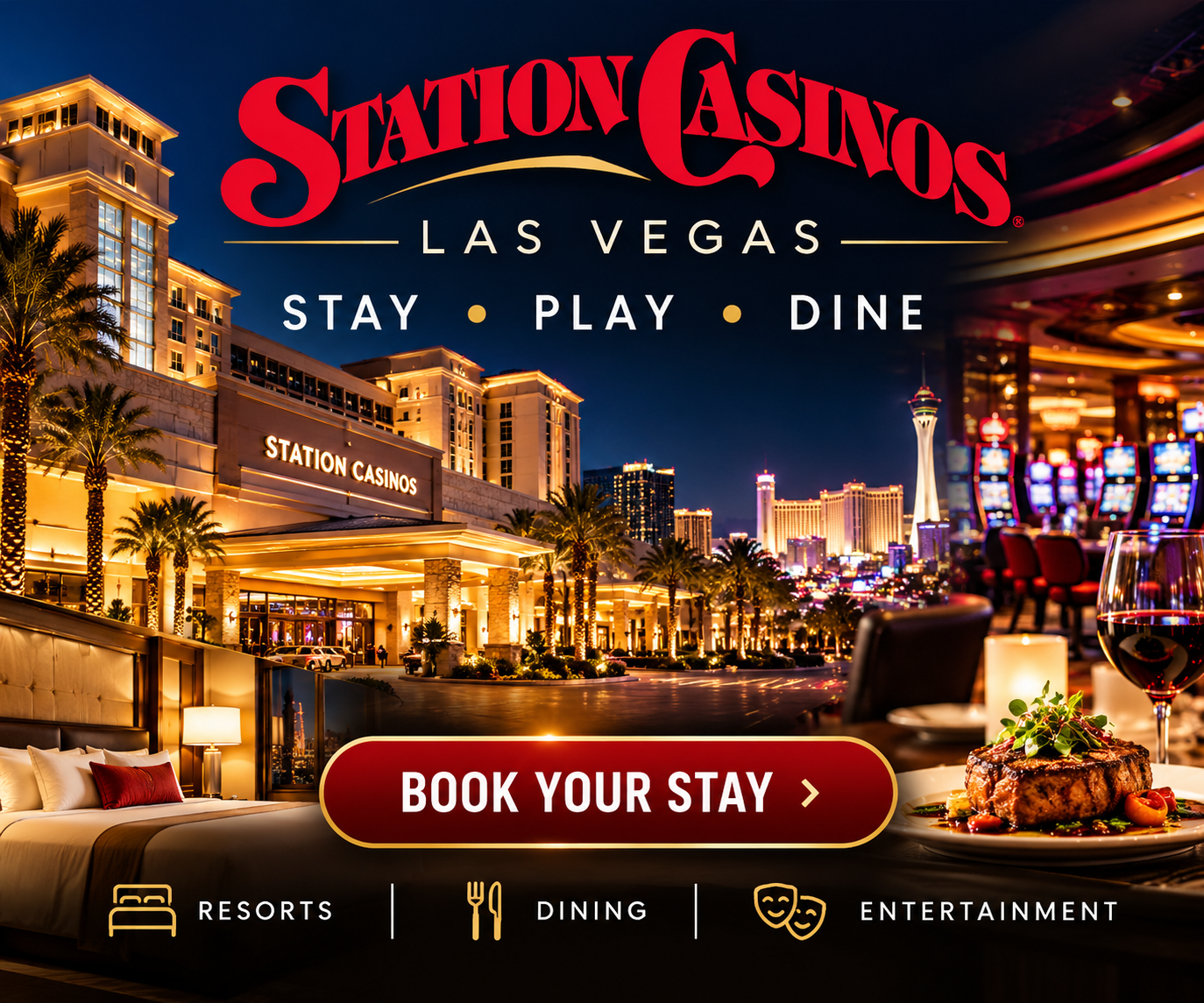 Station Casinos Las Vegas — Stay, Play, Dine. Resorts, dining and entertainment. Book your stay.