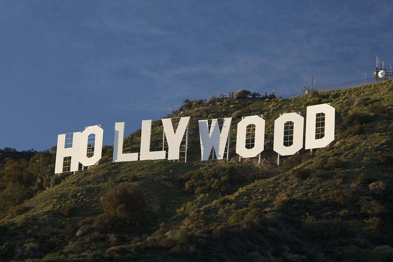 Hollywood sign on the Los Angeles hillside