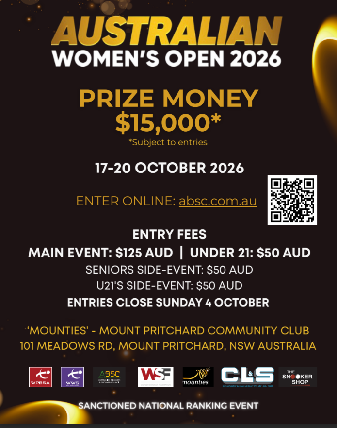 Australian Women's Open 2026 — prize money, entry fees and entry details